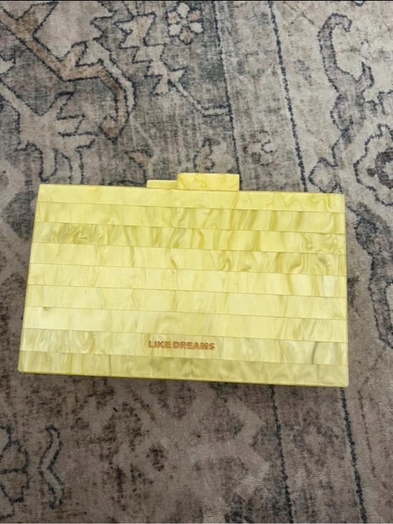 like dreams Accessories - LIKE DREAMS Yellow Ruffled Clutch
